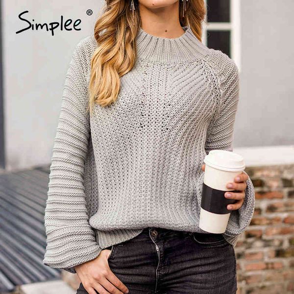 solid lantern sleeve knitted women autumn winter green jumper plus size sweaters knitwear pullovers sweater 210414, White;black
solid lantern sleeve knitted women autumn winter green jumper plus size sweaters knitwear pullovers sweater 210414, White;black