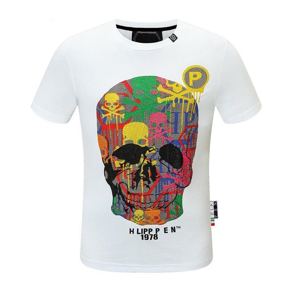 men's t-shirts 2021ss short sleeve t-shirt plaan color skull drill summer trend fashion cotton half, White;black
men's t-shirts 2021ss short sleeve t-shirt plaan color skull drill summer trend fashion cotton half, White;black