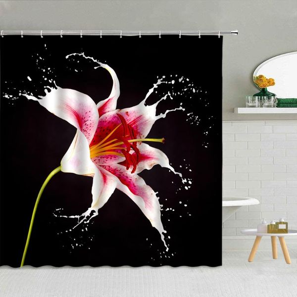 shower curtains floral pattern curtain lily flower red rose simple black background creative art fabric bathroom home decor set
shower curtains floral pattern curtain lily flower red rose simple black background creative art fabric bathroom home decor set
