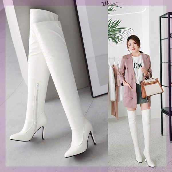 dress shoes 2021 autumn wrap leg thin heel over knee boots elastic legs big, Black
dress shoes 2021 autumn wrap leg thin heel over knee boots elastic legs big, Black