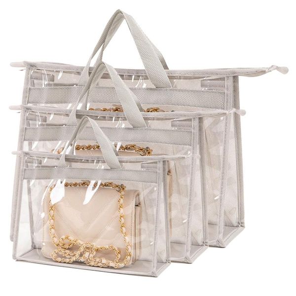 storage bags 3pcs pvc for hanging closet zipper closure home handbag organizer with handle large capacity dust cover space saving washable
storage bags 3pcs pvc for hanging closet zipper closure home handbag organizer with handle large capacity dust cover space saving washable