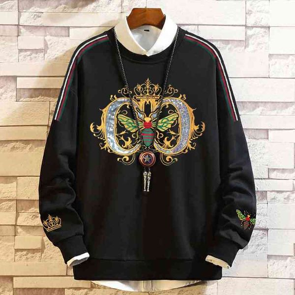 hoodies 2021 guochao fat man's sweater men's pullover spring and autumn long sleeve t-shirt loose oversized jacket 10x, Black
hoodies 2021 guochao fat man's sweater men's pullover spring and autumn long sleeve t-shirt loose oversized jacket 10x, Black