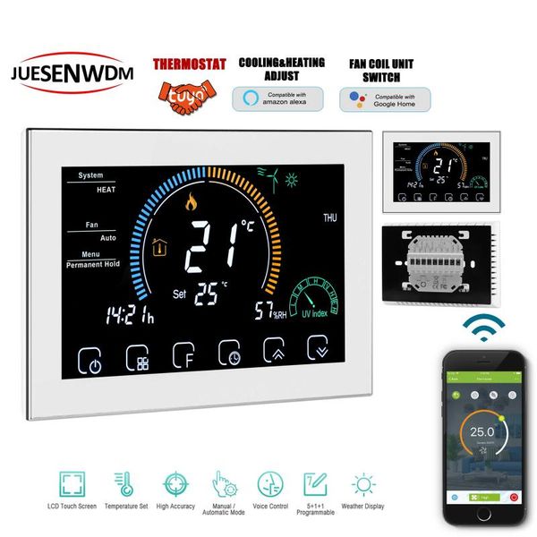 smart home control wifi cooling heating thermostat digital programmable temp controller for modulating fan output voice interaction google
smart home control wifi cooling heating thermostat digital programmable temp controller for modulating fan output voice interaction google