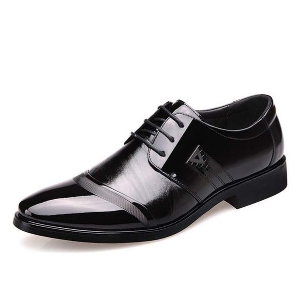 dress shoes 2021 men's shoe oxford business formal man wedding leather office simple style quality men lace-up size 38-47, Black
dress shoes 2021 men's shoe oxford business formal man wedding leather office simple style quality men lace-up size 38-47, Black