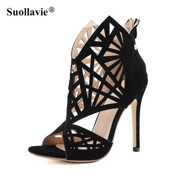 sandals suollavie hollow out shoes for women gladiator patent leather open toe casual fashion ladies party size 35-42, Black
sandals suollavie hollow out shoes for women gladiator patent leather open toe casual fashion ladies party size 35-42, Black