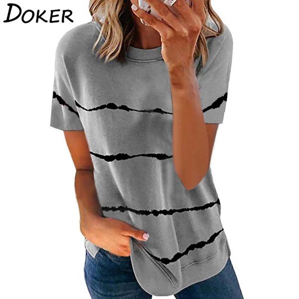 striped short sleeve o neck t shirt women casual loose tee female plus size summer streetwear tshirt ropa mujer 210423, White
striped short sleeve o neck t shirt women casual loose tee female plus size summer streetwear tshirt ropa mujer 210423, White