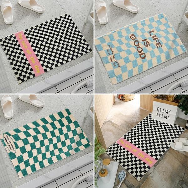 carpets anti-slip bath mat ins style bathroom plush area rug grid pattern kitchen doormat washable floorpad living room decor
carpets anti-slip bath mat ins style bathroom plush area rug grid pattern kitchen doormat washable floorpad living room decor