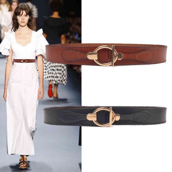 leather wide belt women's elastic decoration with dress, waist closing sweater, versatile down jacket, coat seal, Black;brown
leather wide belt women's elastic decoration with dress, waist closing sweater, versatile down jacket, coat seal, Black;brown