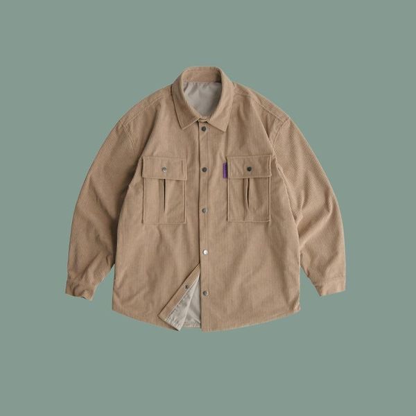 men's jackets japanese fashion trend cityboy style corduroy shirt jacket men and women tooling double pocket, Black;brown
men's jackets japanese fashion trend cityboy style corduroy shirt jacket men and women tooling double pocket, Black;brown