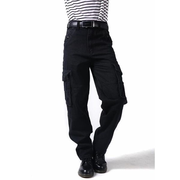 men's jeans lugentolo black mens plus size pockets cargo pants fall winter fashion mid waist straight casual men clothing, Blue
men's jeans lugentolo black mens plus size pockets cargo pants fall winter fashion mid waist straight casual men clothing, Blue