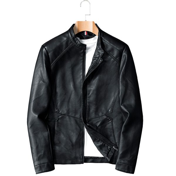 men's leather & faux homens jaqueta de primavera outono ocasional dos homens gola motocicleta de couro pu casaco outerwear roupas, Black
men's leather & faux homens jaqueta de primavera outono ocasional dos homens gola motocicleta de couro pu casaco outerwear roupas, Black