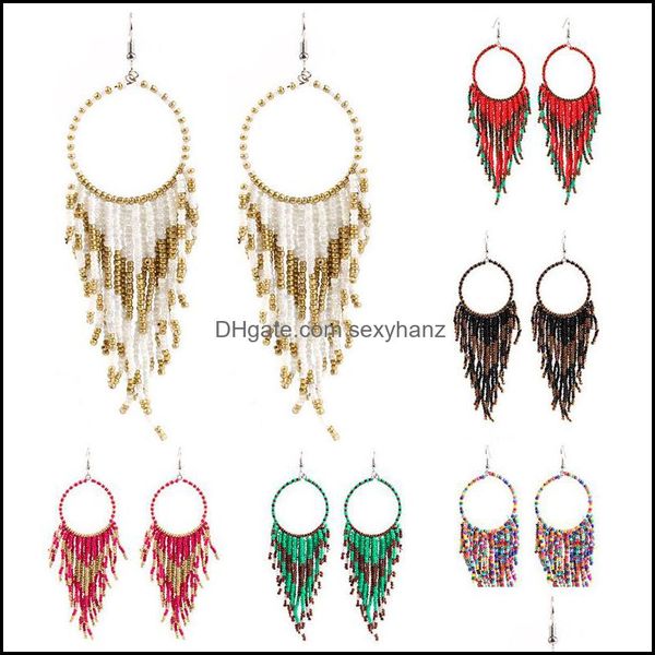 & chandelier boho ethnic tassel earrings women vintage rice beads long dangle sier ear hook for ladies fashion jewelry gift drop delivery 20, Silver
& chandelier boho ethnic tassel earrings women vintage rice beads long dangle sier ear hook for ladies fashion jewelry gift drop delivery 20, Silver