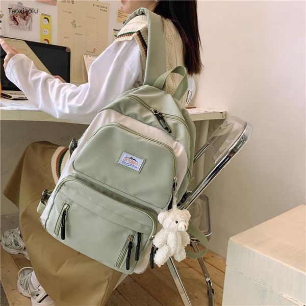 backpack female multi-pocket design backpacks harajuku waterproof women large capacity school bags for girls simple ins bookbag
backpack female multi-pocket design backpacks harajuku waterproof women large capacity school bags for girls simple ins bookbag