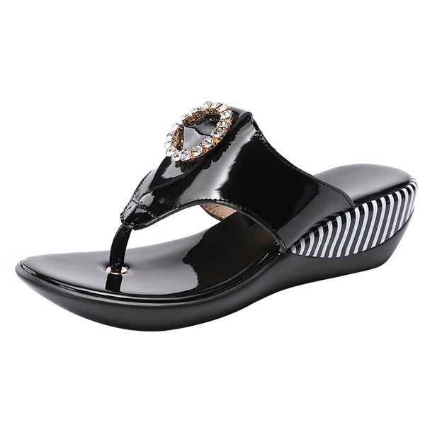 gktinoo women shoes summer genuine leather beach sandals wedge platform slippers flip flops for women platform slippers k731, Black
gktinoo women shoes summer genuine leather beach sandals wedge platform slippers flip flops for women platform slippers k731, Black
