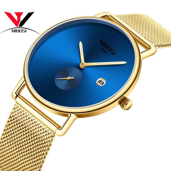 wristwatches nibosi 2021 watch men thin simple business quartz waterproof gold analog male cock relogio masculino, Slivery;brown
wristwatches nibosi 2021 watch men thin simple business quartz waterproof gold analog male cock relogio masculino, Slivery;brown
