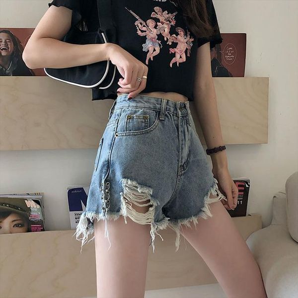 summer jeans with holes and women short rough edges high waist big size, mm loose thin, wearing a line, White;black
summer jeans with holes and women short rough edges high waist big size, mm loose thin, wearing a line, White;black