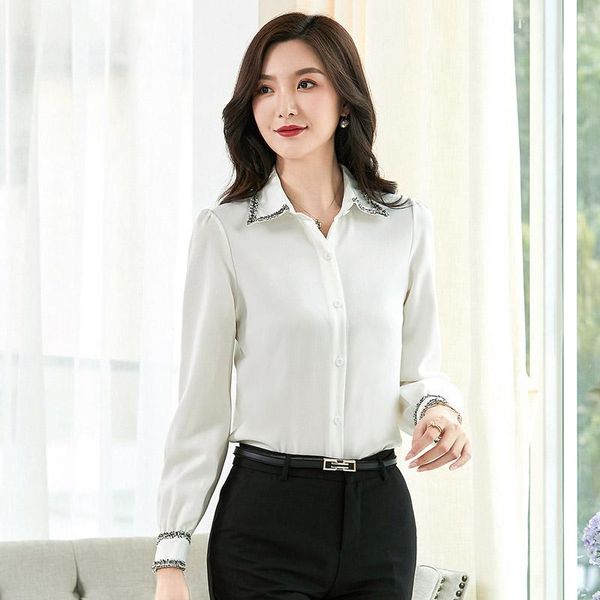 women shirts and blouses 2021 feminine blouse long sleeve casual white turn-down collar ol style loose women's &
women shirts and blouses 2021 feminine blouse long sleeve casual white turn-down collar ol style loose women's &