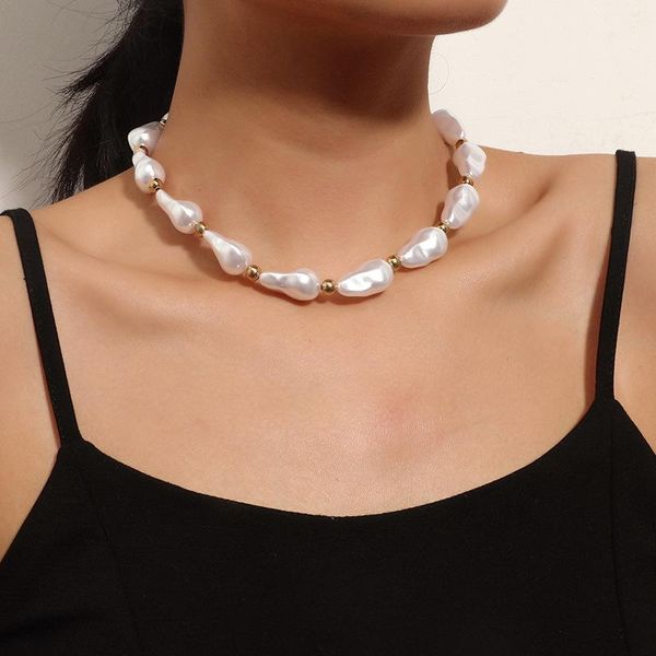 chokers baroque pearl short necklace elegant extra large women glamour jewelry 2021 christmas gift wholesale, Golden;silver
chokers baroque pearl short necklace elegant extra large women glamour jewelry 2021 christmas gift wholesale, Golden;silver
