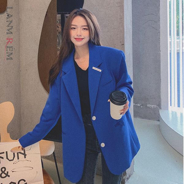 single breasted lapel blazer long sleeve loose fit jacket fashion tide korean version summer 2h824 210507, White;black
single breasted lapel blazer long sleeve loose fit jacket fashion tide korean version summer 2h824 210507, White;black