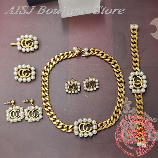 chains g necklace ag925 sterling silver original 1:1 gold color suit for ladies exquisite jewelry
chains g necklace ag925 sterling silver original 1:1 gold color suit for ladies exquisite jewelry