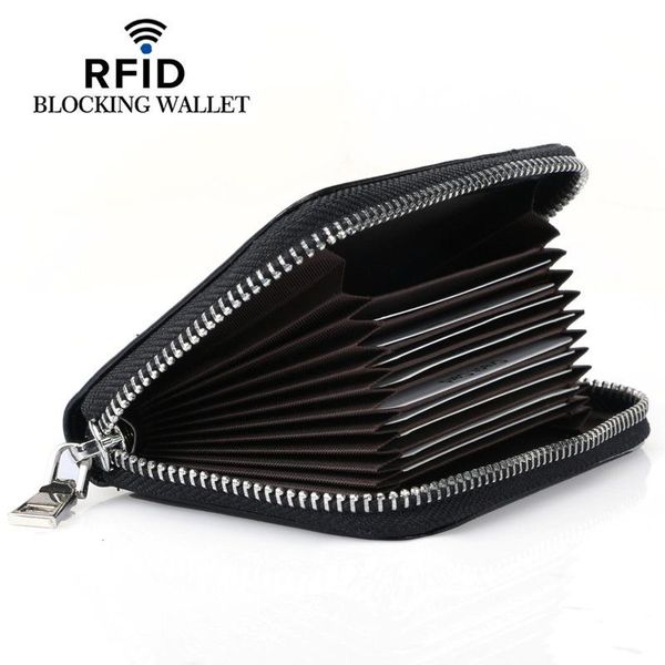 card holders leather holder short rfid multi-position organ men and women first layer cowhide zipper, Brown;gray
card holders leather holder short rfid multi-position organ men and women first layer cowhide zipper, Brown;gray
