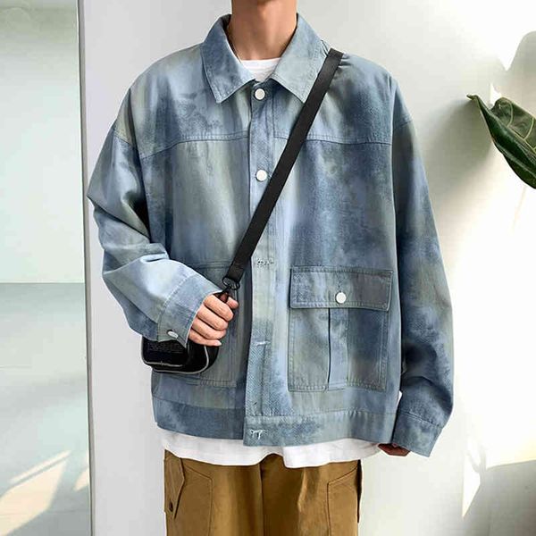 men's jackets dye autumn korean gradual color male oversized coats streetwear men casual jacket spring outwear jeans coat prc, Black;brown
men's jackets dye autumn korean gradual color male oversized coats streetwear men casual jacket spring outwear jeans coat prc, Black;brown