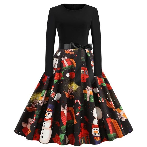 casual dresses autumn winter dress 2022 woman clothes vintage long sleeve christmas 1950s housewife evening party prom floral robe, Black;gray
casual dresses autumn winter dress 2022 woman clothes vintage long sleeve christmas 1950s housewife evening party prom floral robe, Black;gray