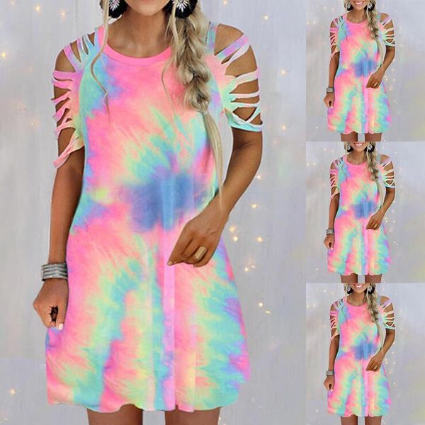 casual dresses hollow out ladies dress tie dye printed women straight short sleeve cold shoulder round neck girl y2k summer d30, Black;gray
casual dresses hollow out ladies dress tie dye printed women straight short sleeve cold shoulder round neck girl y2k summer d30, Black;gray
