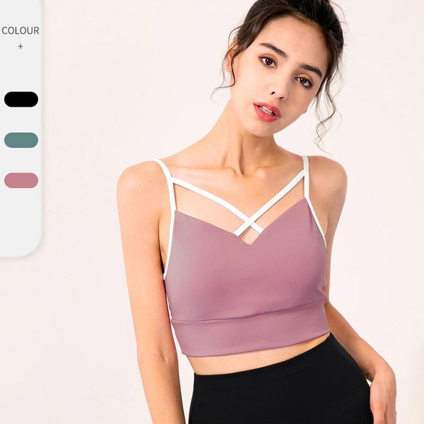 yoga outfit women sling sports bra shockproof underwear breathable tank workout push up gym t-shirts stretch clothes 3 colors
yoga outfit women sling sports bra shockproof underwear breathable tank workout push up gym t-shirts stretch clothes 3 colors