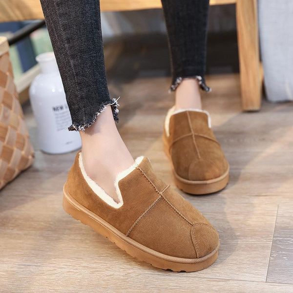 boots winter warm plus velvet women's shoes wild korean snow flat student cotton faux suede slim 458, Black
boots winter warm plus velvet women's shoes wild korean snow flat student cotton faux suede slim 458, Black