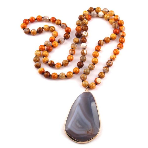 pendant necklaces fashion bohemian jewelry natural stone blue knotted facet drop women necklace, Silver
pendant necklaces fashion bohemian jewelry natural stone blue knotted facet drop women necklace, Silver