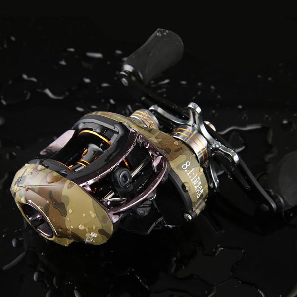 camouflage lua droplet wheel double wire carbon fiber ultralight 230g dual brakes 8kg max resistance 8.1:1 gear ratio baitcasting reels
camouflage lua droplet wheel double wire carbon fiber ultralight 230g dual brakes 8kg max resistance 8.1:1 gear ratio baitcasting reels
