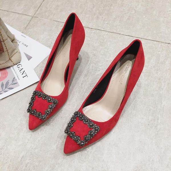 dress shoes 2021 woman luxury red suede rhinestone pointed toe stilleto high heels pumps wedding party women, Black
dress shoes 2021 woman luxury red suede rhinestone pointed toe stilleto high heels pumps wedding party women, Black