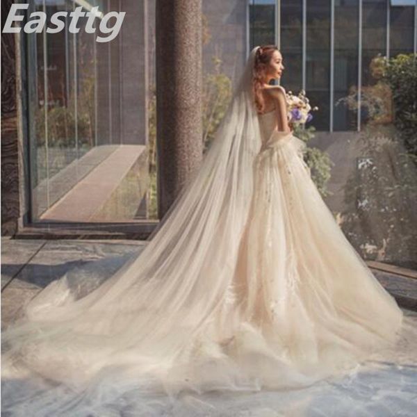 bridal veils white ivory champagne long cathedral veil cut edge wedding one layer with comb accessories, Black
bridal veils white ivory champagne long cathedral veil cut edge wedding one layer with comb accessories, Black