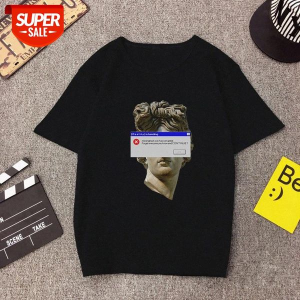 vaporwave spoof michelangelo statue david print western style t-shirt #ko7l, White
vaporwave spoof michelangelo statue david print western style t-shirt #ko7l, White