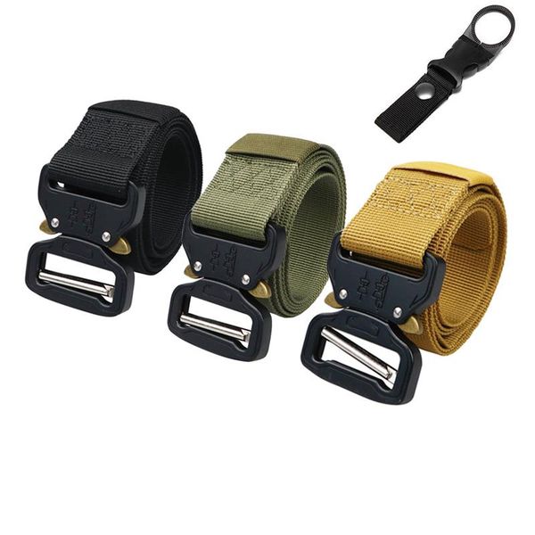 tactical belt military nylon men's training metal multifunctional buckle outdoor sports hook waist support, Black;gray
tactical belt military nylon men's training metal multifunctional buckle outdoor sports hook waist support, Black;gray