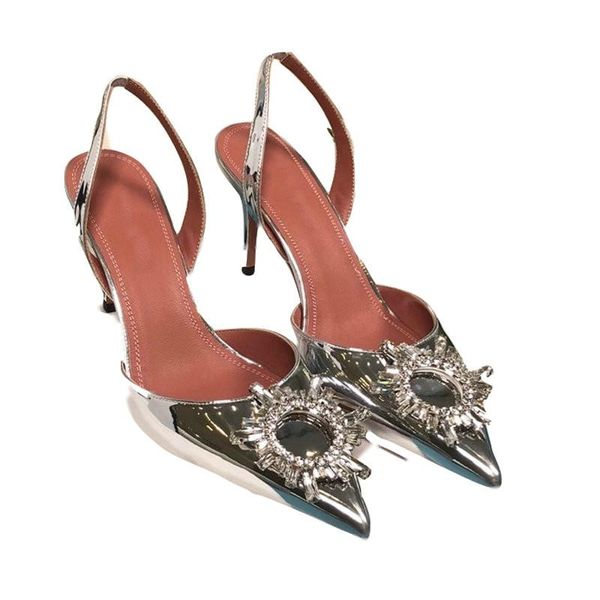 female fairy wind silver pretty cute sandals luxury rhinestone pointed thin high heels diamond shoes, Black
female fairy wind silver pretty cute sandals luxury rhinestone pointed thin high heels diamond shoes, Black