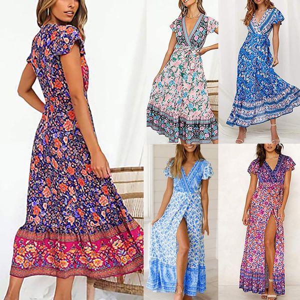 casual dresses bohemian vintage dress ladies wedding v-neck bouquet waist belt high split print long cover-up for women 2021, Black;gray
casual dresses bohemian vintage dress ladies wedding v-neck bouquet waist belt high split print long cover-up for women 2021, Black;gray