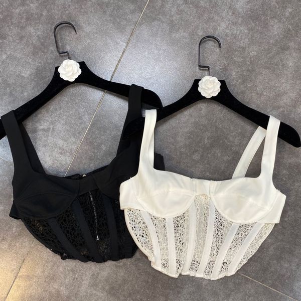 spring arrivals solid color stitching lace mesh fishbone waist sling vest mz620 210525, White
spring arrivals solid color stitching lace mesh fishbone waist sling vest mz620 210525, White