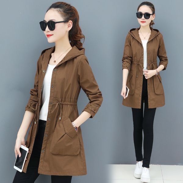casual dresses women coat spring long windbreaker korean fashion plus size autumn sleeve hooded manteau femme overcoat vvte, Black;gray
casual dresses women coat spring long windbreaker korean fashion plus size autumn sleeve hooded manteau femme overcoat vvte, Black;gray