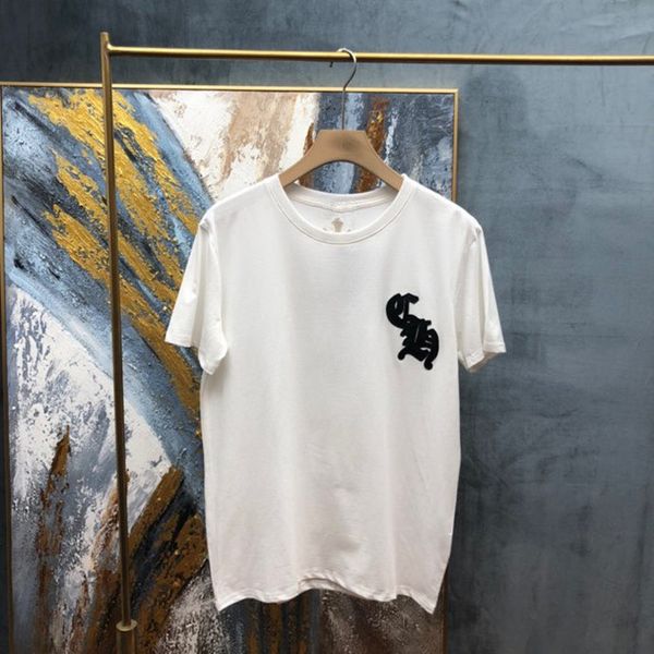 tested version ins high street ch cro cross embroidery sanskrit letter round neck versatile short sleeve t-shi, White;black
tested version ins high street ch cro cross embroidery sanskrit letter round neck versatile short sleeve t-shi, White;black