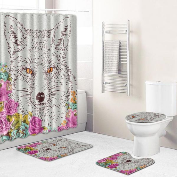 shower curtains 4pcs/set plants and wolf print nordic style curtain animals wolves bathroom product waterproof polyester with hooks
shower curtains 4pcs/set plants and wolf print nordic style curtain animals wolves bathroom product waterproof polyester with hooks