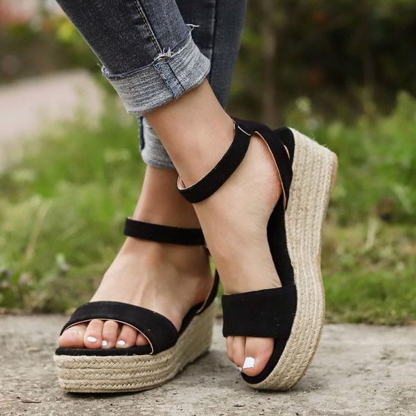 puimentiua women platform sandals wedges shoes summer for strap peep toe fashion femme sandales 2021, Black
puimentiua women platform sandals wedges shoes summer for strap peep toe fashion femme sandales 2021, Black