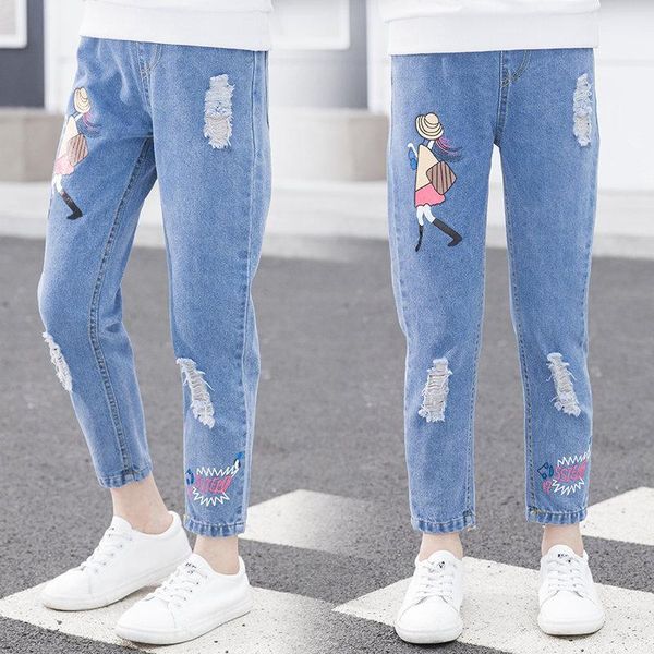 jeans girls ripped for kids spring autumn cute pattern trousers fashion korea style vintage hole girl embroidery denim, Blue
jeans girls ripped for kids spring autumn cute pattern trousers fashion korea style vintage hole girl embroidery denim, Blue