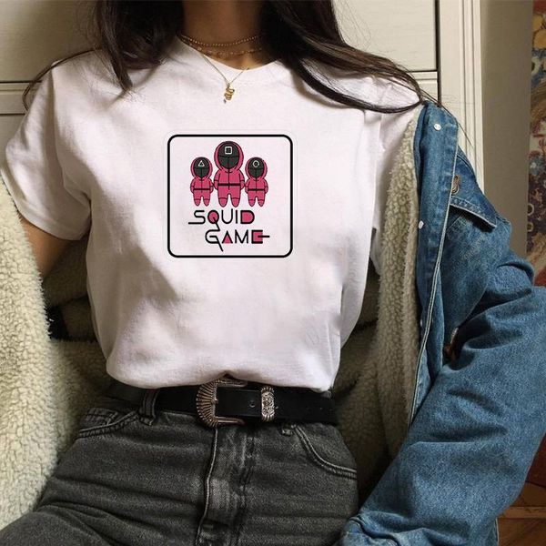 women's t-shirt summer squid game harajuku fashion korean oversize aesthetic gothic punk 90s graphic round print short sleeve, White
women's t-shirt summer squid game harajuku fashion korean oversize aesthetic gothic punk 90s graphic round print short sleeve, White