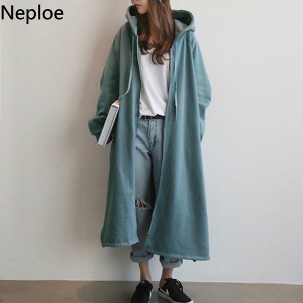 neploe japanese fashion hoodies coat streetwear hooded zipper long plus velvet sweater oversized outwear loose jacket female 210422, Black
neploe japanese fashion hoodies coat streetwear hooded zipper long plus velvet sweater oversized outwear loose jacket female 210422, Black