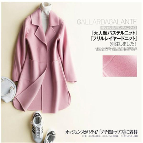 women's wool & blends winter coat female 100% abrigo mujer invierno 2021 korean elegant cashmere long jacket lady hiver women manteau f, Black
women's wool & blends winter coat female 100% abrigo mujer invierno 2021 korean elegant cashmere long jacket lady hiver women manteau f, Black