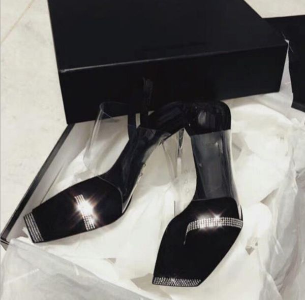 fashion rhinestone clear sandals squared toe stiletto heel designer shoes size 34 to 39 tradingbear, Black
fashion rhinestone clear sandals squared toe stiletto heel designer shoes size 34 to 39 tradingbear, Black