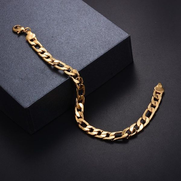 link, chain wando male punk link bracelet for men jewelry gold color handsome men's luxury drop #9, Black
link, chain wando male punk link bracelet for men jewelry gold color handsome men's luxury drop #9, Black
