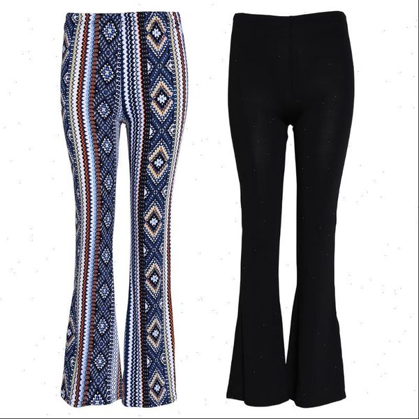 elastic bell bottom trousers flared women legging hem knitted pants, Black
elastic bell bottom trousers flared women legging hem knitted pants, Black